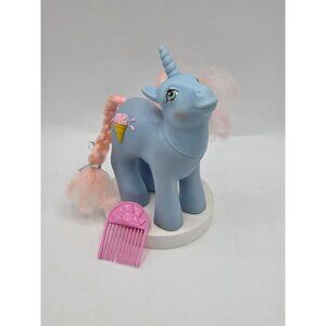 Vtg 1987 G1 MLP Sundae Best Coco Berry Unicorn 3D Ice Cream Cone